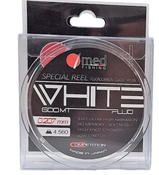White Fluo 600mt. Med Fishing