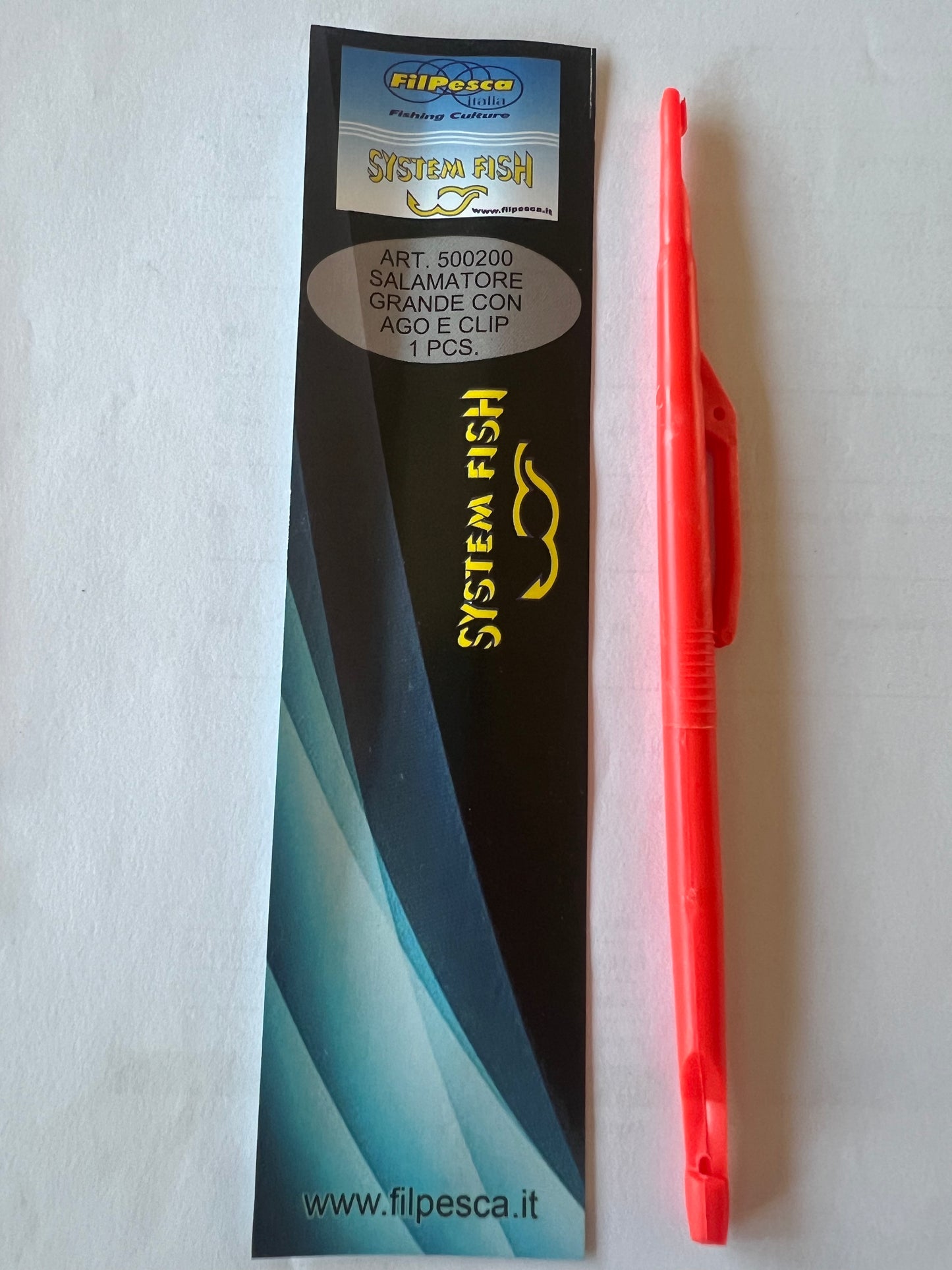 Slamatore Doppio Con Ago e Clip Filpesca