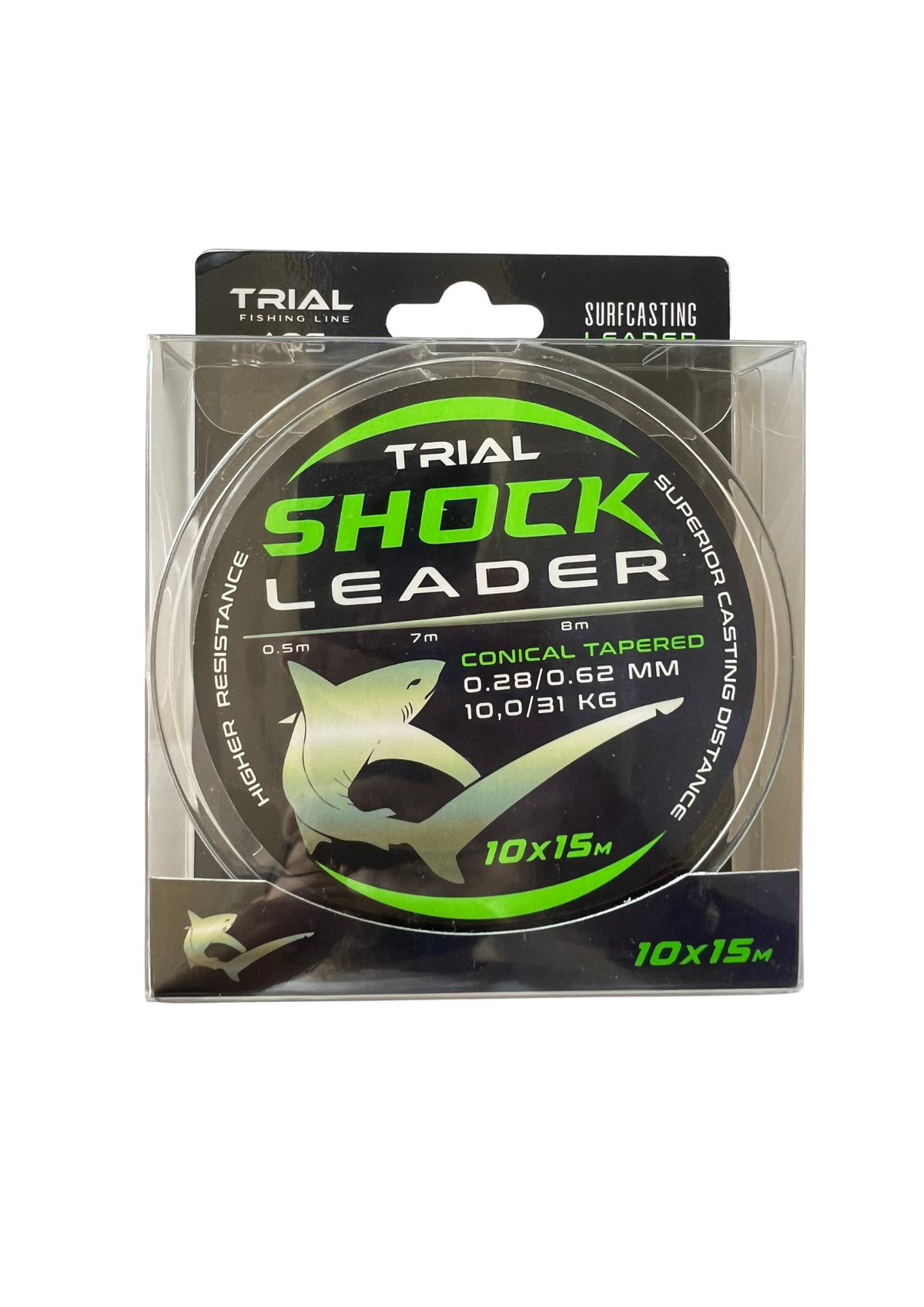 Trial Shock Leader 28<62 10x15mt AQS