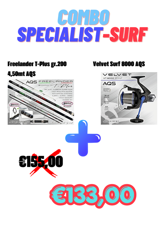 COMBO SPECIALIST SURF FREELANDER T-PLUS 4,50MT + VELVET 8000