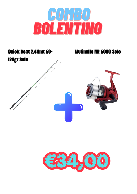 COMBO BOLENTINO QUICK BOAT + NR 6000