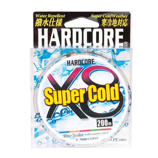 Hardcore X8 Super Cold PE 1.0 (0,17mm)  200Mt. Duel