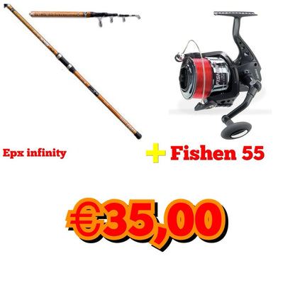 COMBO SURF EPX INFINITY + FISHEN 55