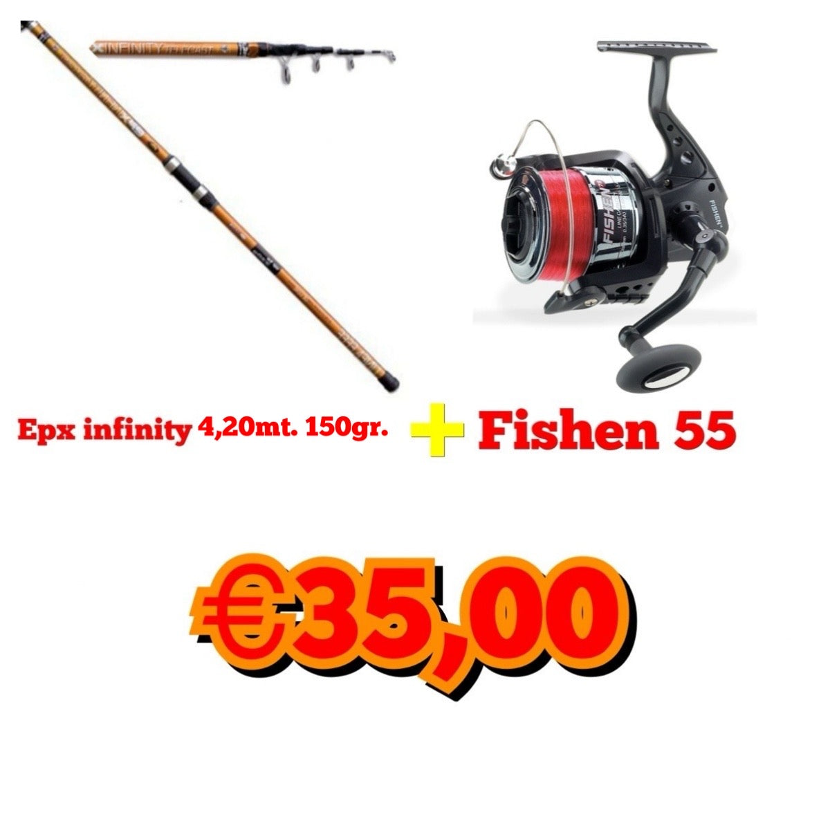 COMBO SURF EPX INFINITY + FISHEN 55