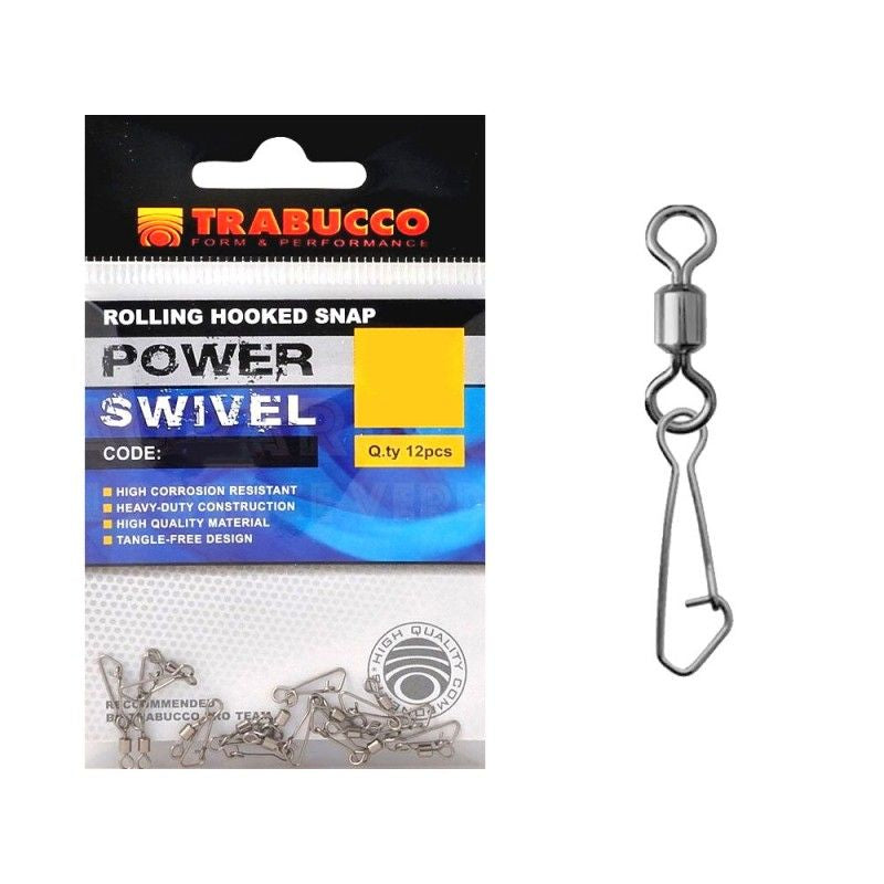 Moschettone hooked con girella