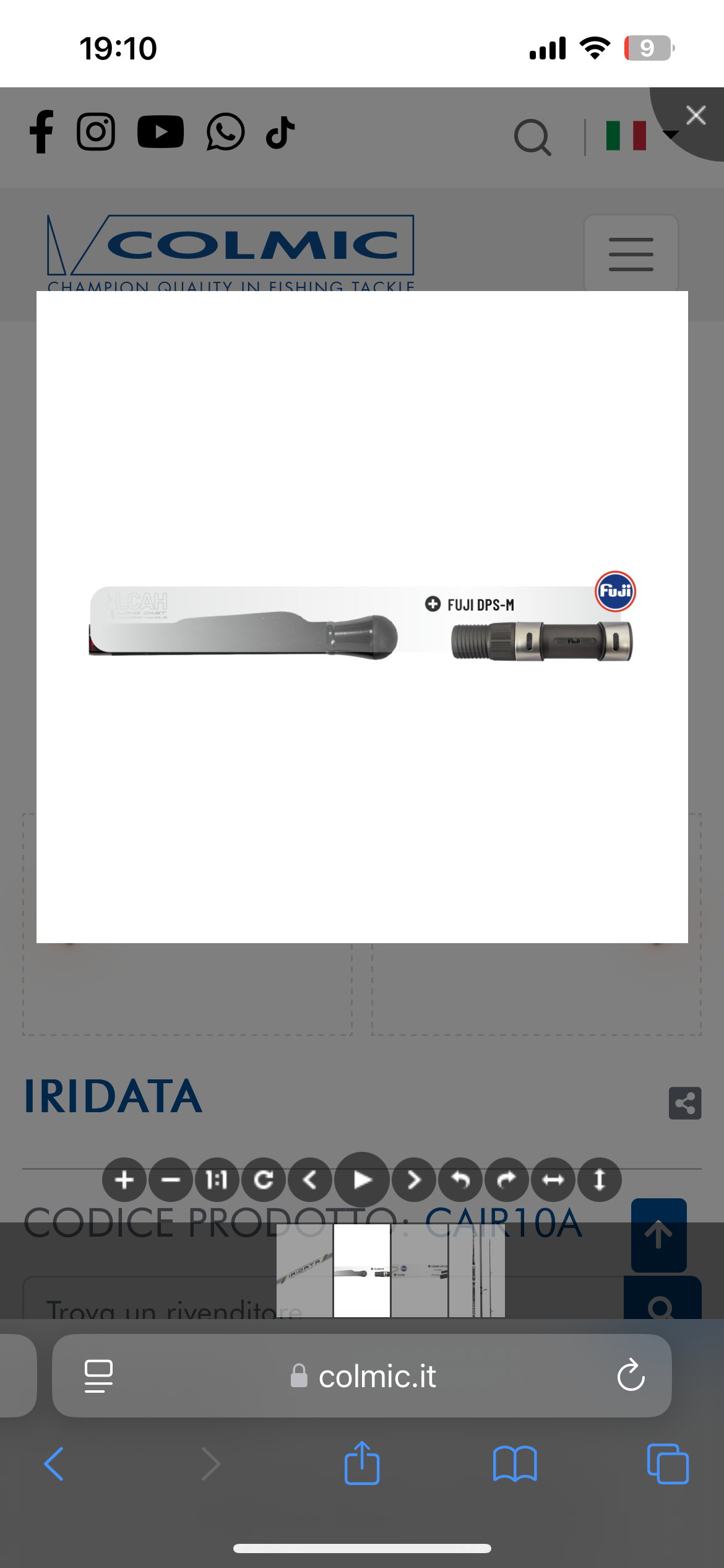 Iridata fuji MN 100-250gr colmic