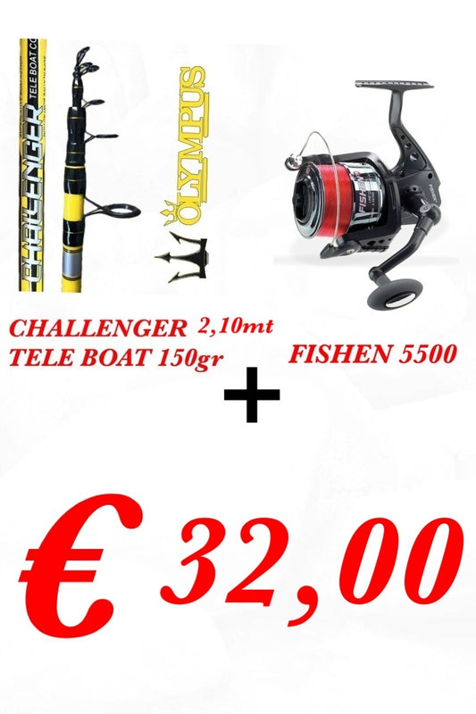 COMBO BOLENTINO Challenger Tele Boat