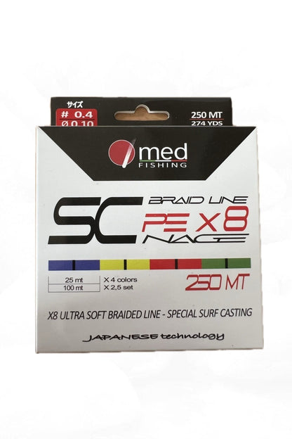 SC PE X8 NAGE Treccia Med Fishing
