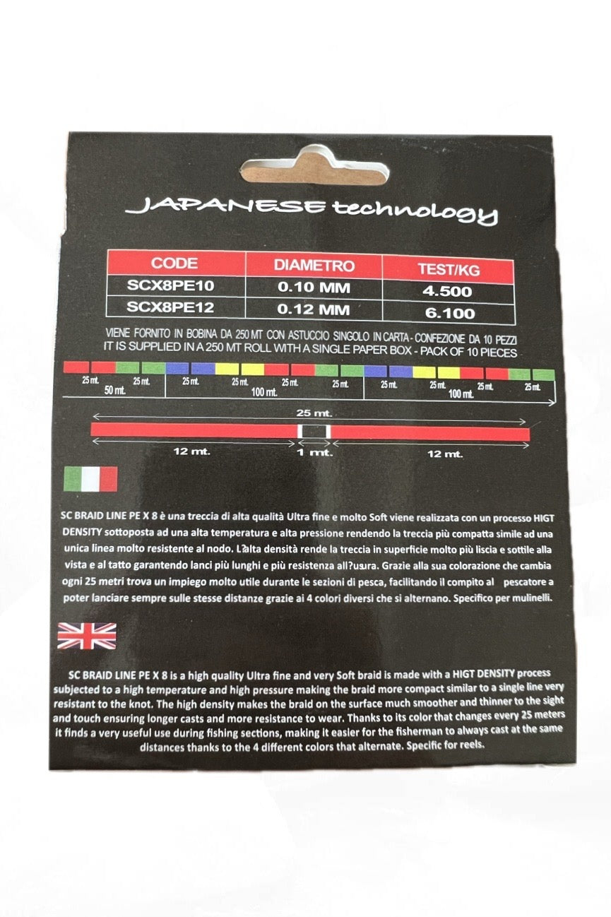 SC PE X8 NAGE Treccia Med Fishing