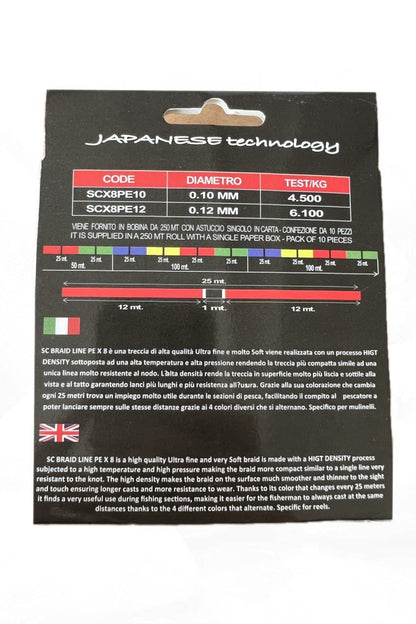 SC PE X8 NAGE Treccia Med Fishing