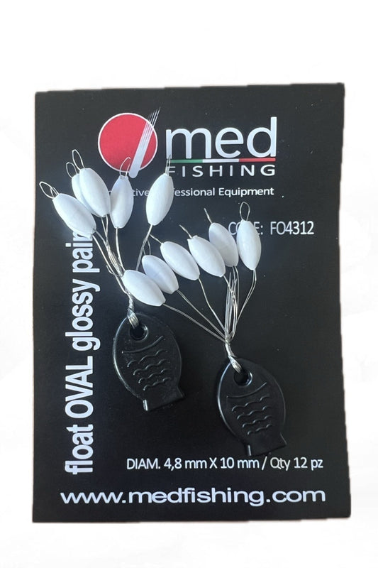 Float Oval Glossy Paint 4,8x10mm MED FISHING